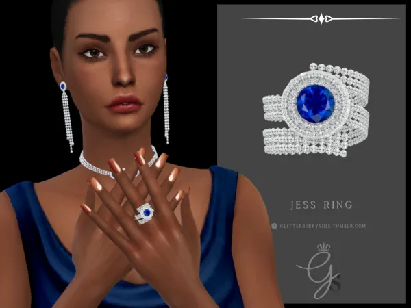 Mix Jess Ring (Middle) by Glitterberry Sims - The Sims 4 Custom Content
