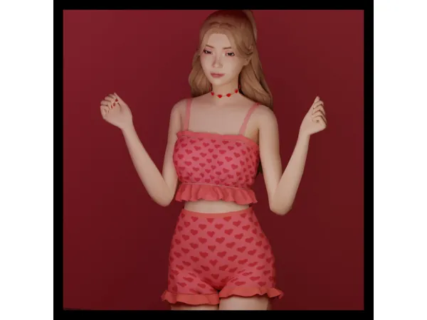 Maxis Match Emma Outfit by Littlepiely - The Sims 4 Custom Content