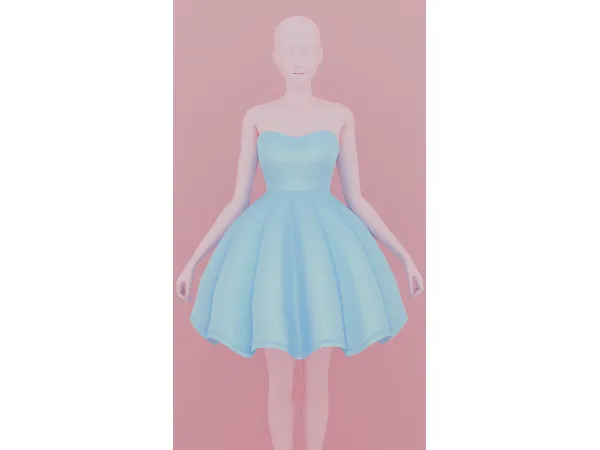 Mix poofy dress by sadlydulcet - The Sims 4 Custom Content