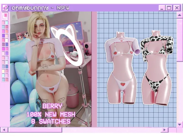 Alpha NSFW BERRY - The Sims 4 Custom Content
