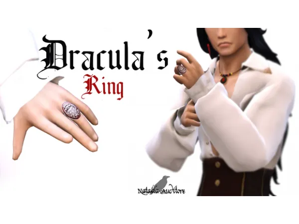 Maxis Match Dracula's Ring Auditore by Natalia - The Sims 4 Custom Content