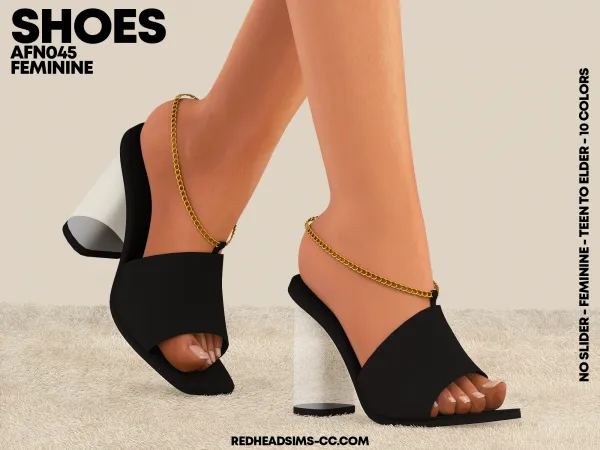 Alpha AF SHOES N045 NO SLIDER - The Sims 4 Custom Content