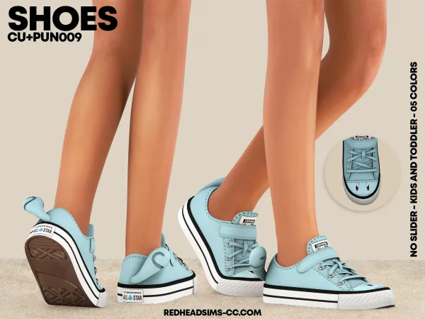 Alpha CUPU SHOES N009 NO SLIDER KIDS AND TODDLER - The Sims 4 Custom Content