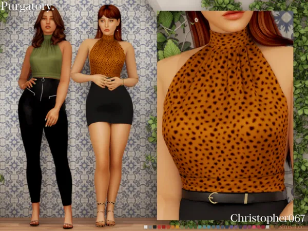 Alpha Purgatory Top by christopher067 - The Sims 4 Custom Content