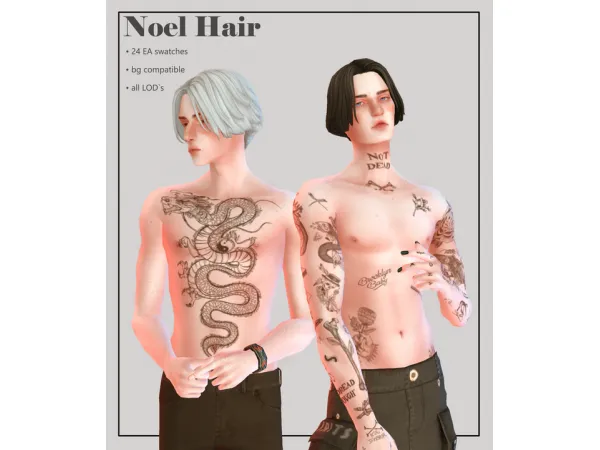 Maxis Match Noel Hair by Sunivaa - The Sims 4 Custom Content