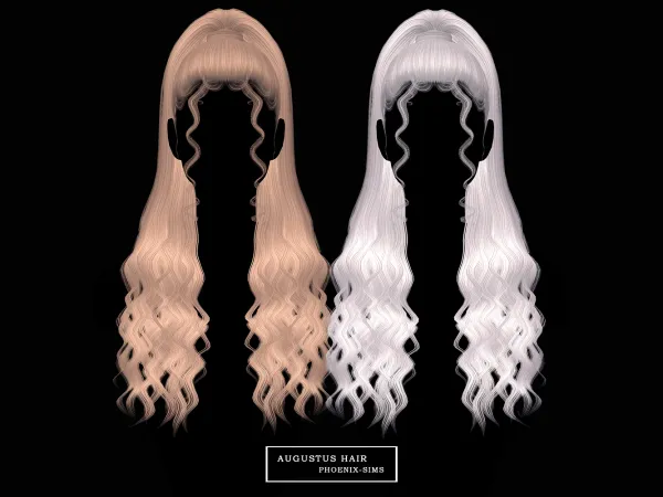 Alpha Augustus Hair - The Sims 4 Custom Content