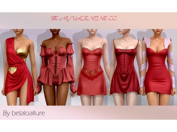 Alpha Be my valentine by belaoallure - The Sims 4 Custom Content