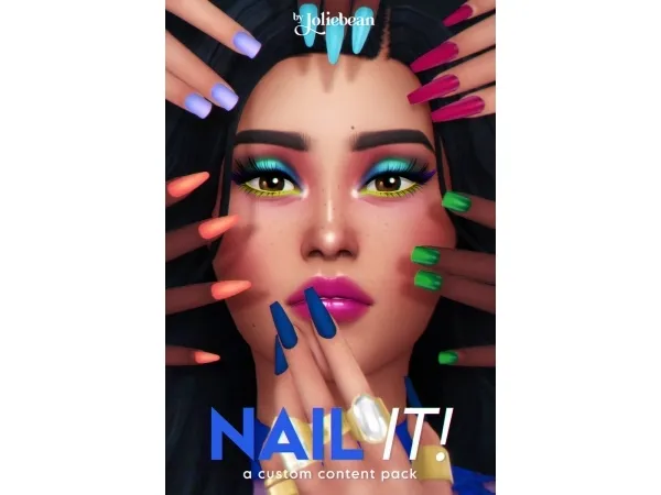 Mix Nail It Set by Joliebean - The Sims 4 Custom Content