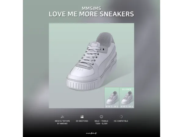 Love me more Sneakers Slider by MMSIMS