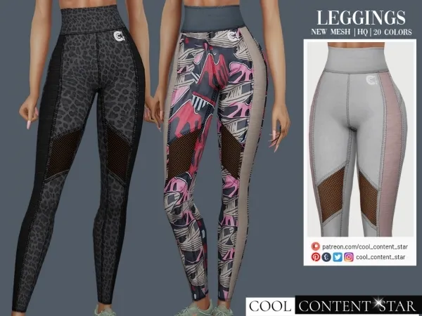 Alpha Leggings cool_content_star - The Sims 4 Custom Content