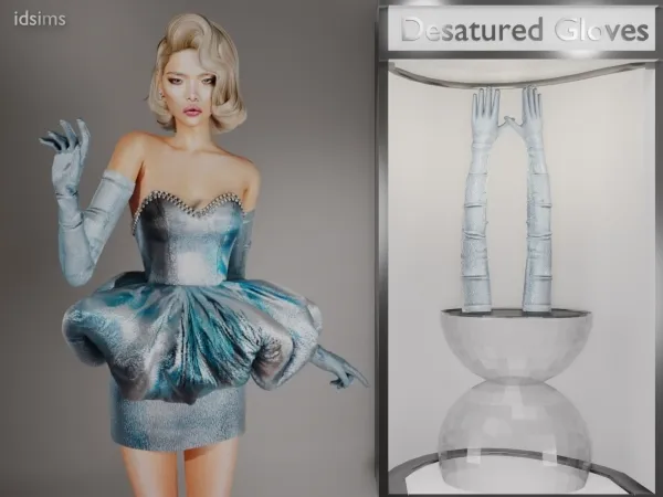 Alpha Desatured Gloves - The Sims 4 Custom Content