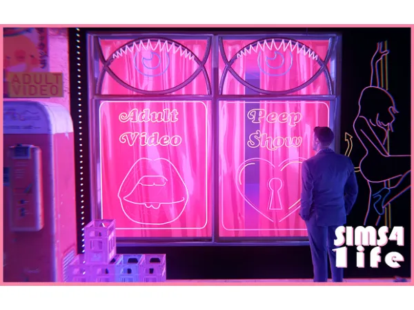 Alpha Peepshow set by Sims41ife - The Sims 4 Custom Content