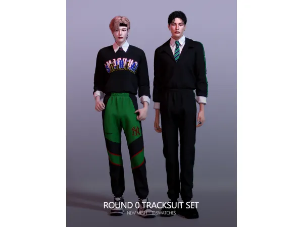 Alpha Round 0 Tracksuit Set by rona_sims - The Sims 4 Custom Content