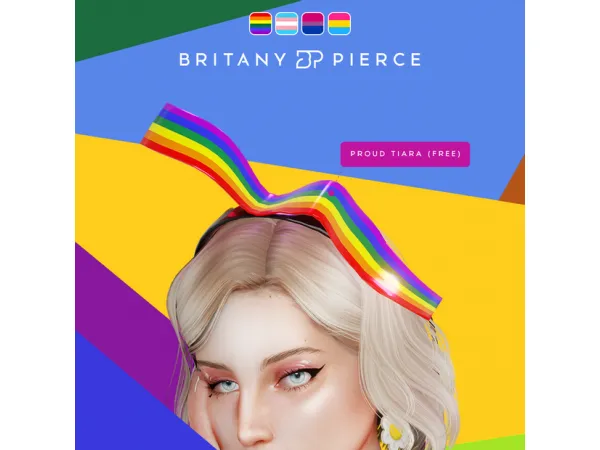Alpha Proud Tiara (Free) by britanypierce - The Sims 4 Custom Content