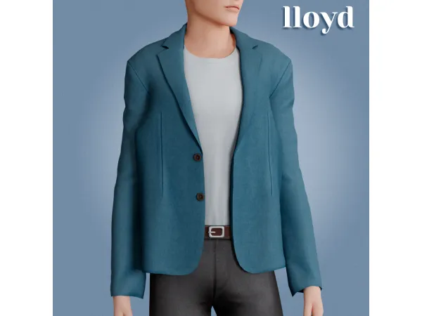 Alpha Lloyd jacket by amelylina - The Sims 4 Custom Content