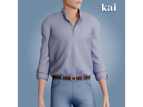 Alpha Kai shirt by amelylina - The Sims 4 Custom Content