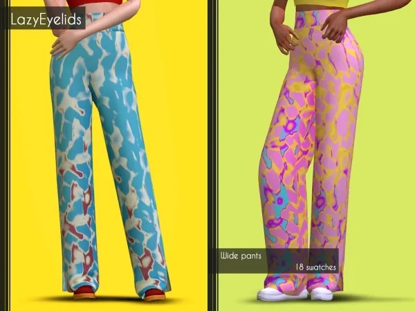 Maxis Match Wide pants by lazyeyelids - The Sims 4 Custom Content