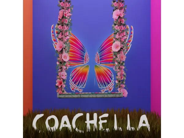 Alpha COACHELLA PHOTOBOOTHS - The Sims 4 custom content