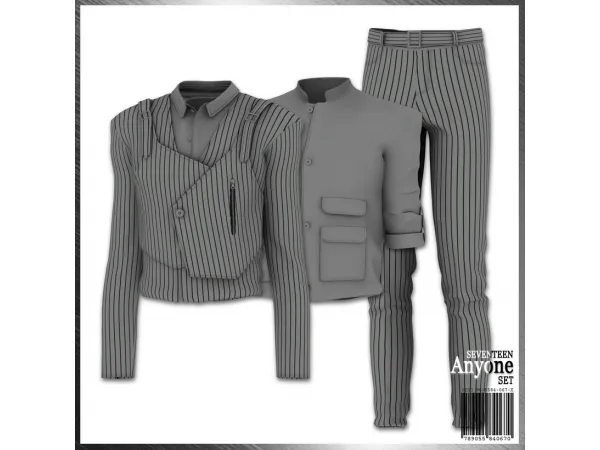 Alpha SEVENTEEN Anyone Set by mirosims2020 - The Sims 4 Custom Content