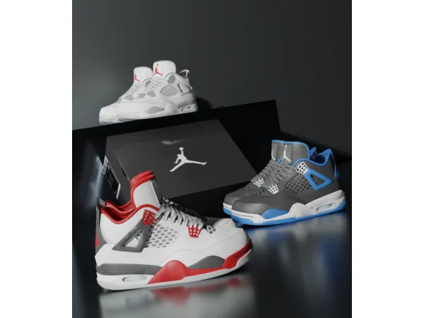 Alpha Jordans retro4 by sailor24love - The Sims 4 Custom Content