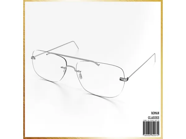 Alpha ROMAN Glasses by mirosims2020 - The Sims 4 Custom Content