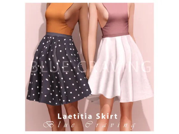 Alpha Blue Craving Laetitia Skirt - The Sims 4 Custom Content