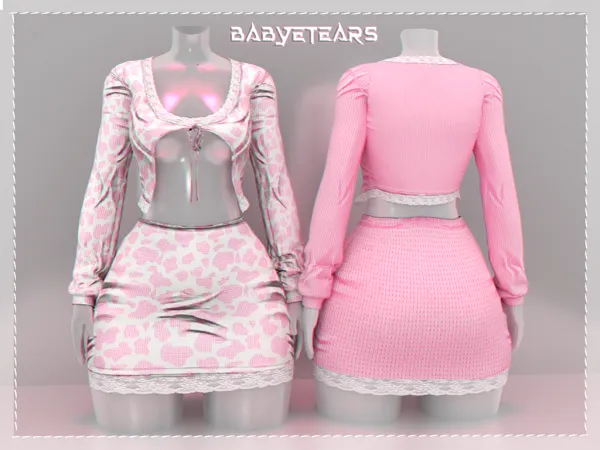 Alpha Aurora set babyetears - The Sims 4 Custom Content