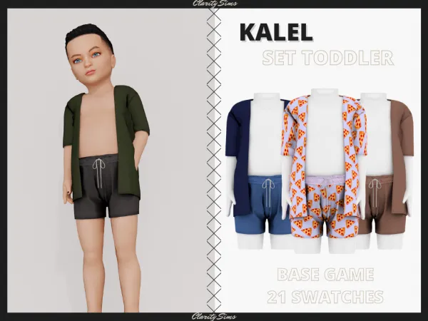Alpha Kalel Set Toddler - The Sims 4 Custom Content