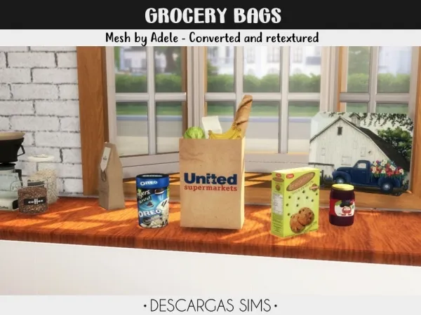 Mix Grocery Bags - The Sims 4 Custom Content