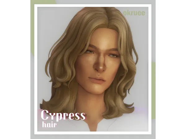 Maxis Match cypress hair by okruee - The Sims 4 Custom Content