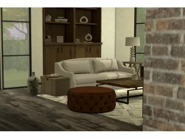 Alpha Burke Living Room by pinkbox - The Sims 4 Custom Content