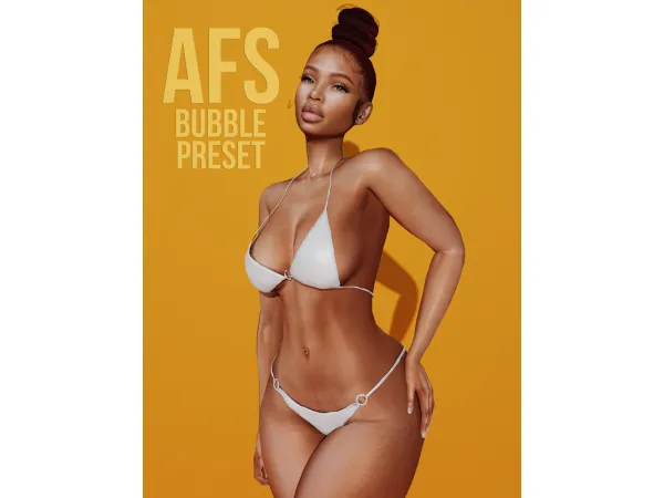 Alpha Bubble Preset by Afrosimtric Sims - The Sims 4 Custom Content