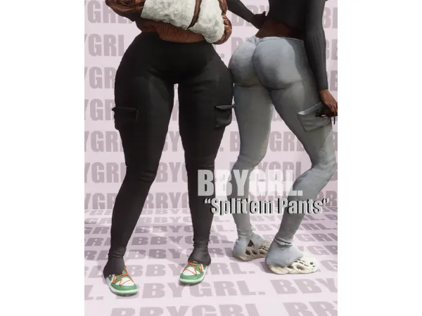 Alpha Split'em Pants by BBYGRL - The Sims 4 Custom Content
