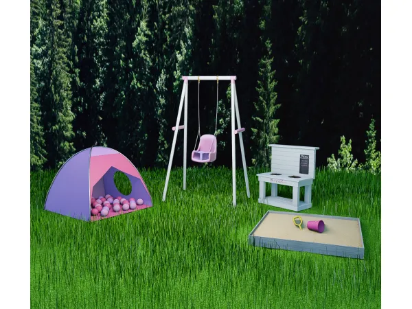 Alpha Toddler Garden Activities - The Sims 4 Custom Content