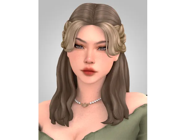 Maxis Match Falak Hair The Simmer by Aladdin - The Sims 4 Custom Content