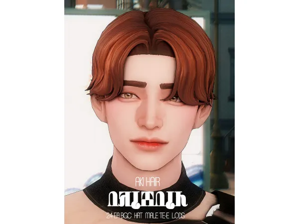 Maxis Match [JNY] AKI HAIR (RE EDIT VER) - The Sims 4 Custom Content