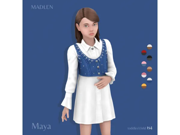 Maxis Match Maya Outfit by Madlen - The Sims 4 Custom Content
