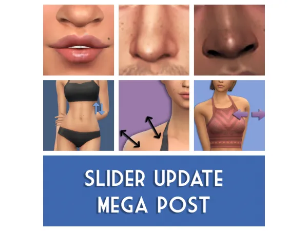 Mix Slider Patch Update Mega Post creamforbreakfast by ice - The Sims 4 Custom Content