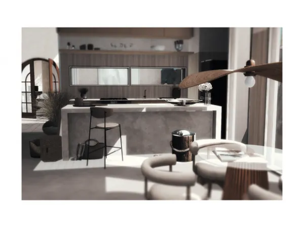 Alpha concrete island set by SundaySims - The Sims 4 Custom Content