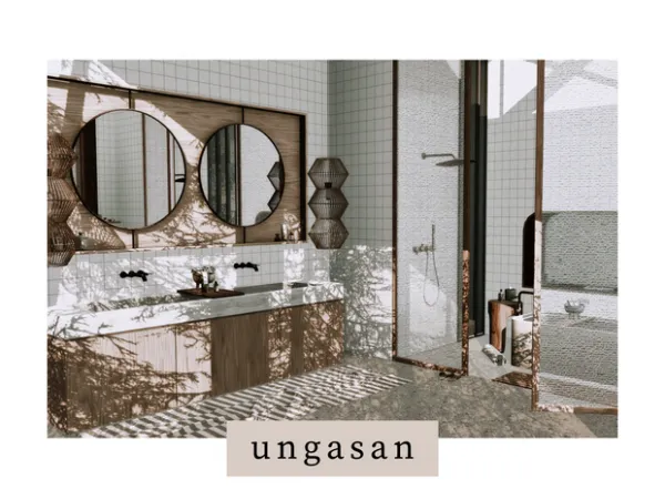 ungasan bathroom set by SundaySims