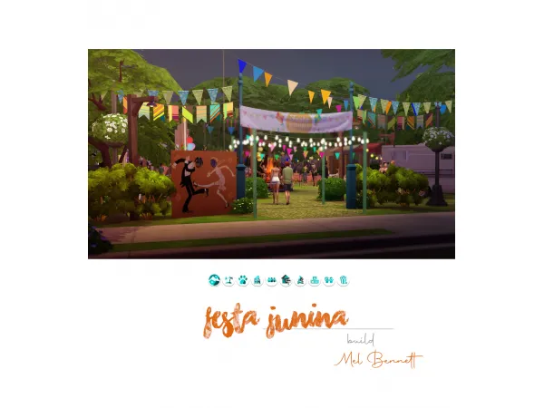 Alpha Festa Junina Build - The Sims 4 Custom Content
