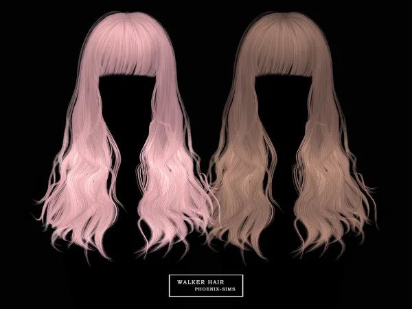Alpha Walker Hair - The Sims 4 Custom Content