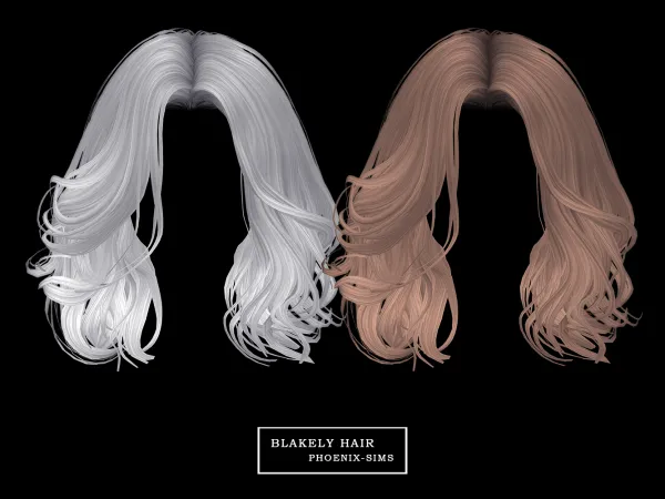 Alpha Blakely Hair - The Sims 4 Custom Content