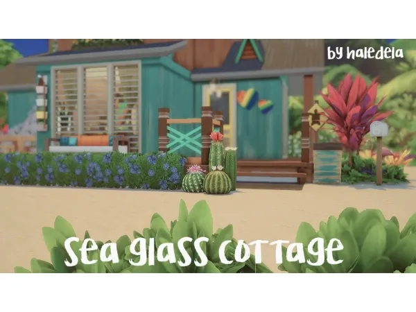 Maxis Match haledela Sea Glass Cottage - The Sims 4 Custom Content