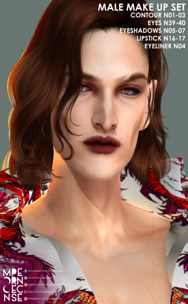 Mix MALE MAKE UP SET by simsfinds - The Sims 4 Custom Content