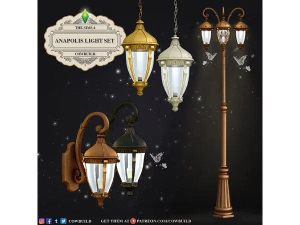 Alpha Anapolis Light Set by Cowbuild - The Sims 4 Custom Content