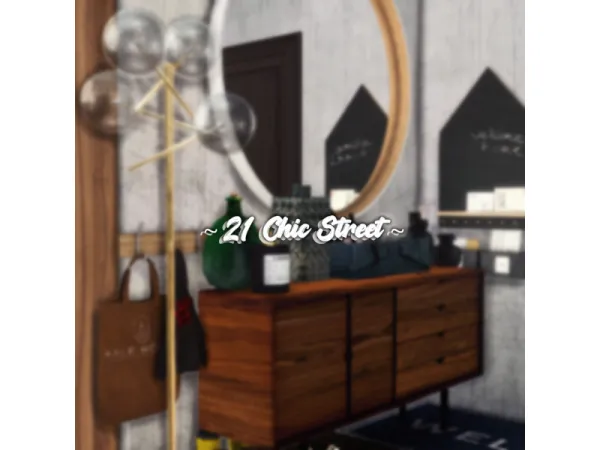 Alpha LOT DOWNLOAD 1310 21 Chic Street Refurb - The Sims 4 Custom Content
