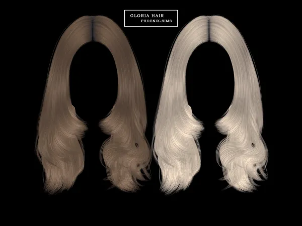 Alpha Gloria Hair - The Sims 4 Custom Content