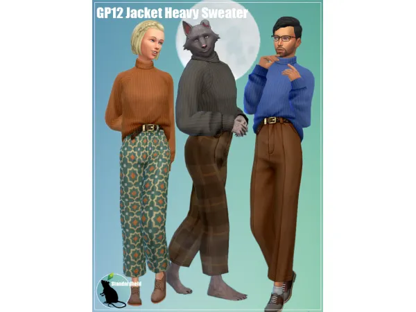Maxis Match GP12 Jacket Heavy Sweater - The Sims 4 Custom Content