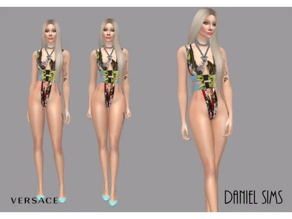 Alpha Lady Gaga in Versace - The Sims 4 Custom Content